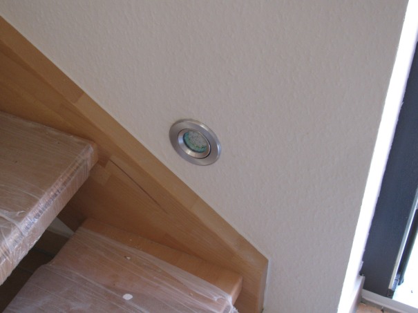 LED-Spot an der Treppe